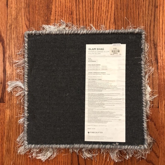 West Elm Glam Shag rug swatch/carpet sample - Picture 3 of 4